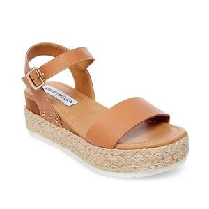 Steve Madden Tan Woven Sandals